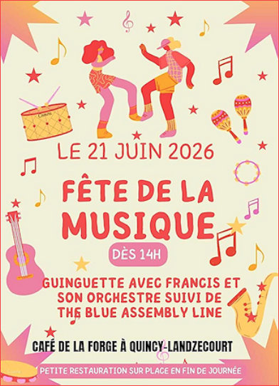 Fête de la musique à Quincy le 21 juin